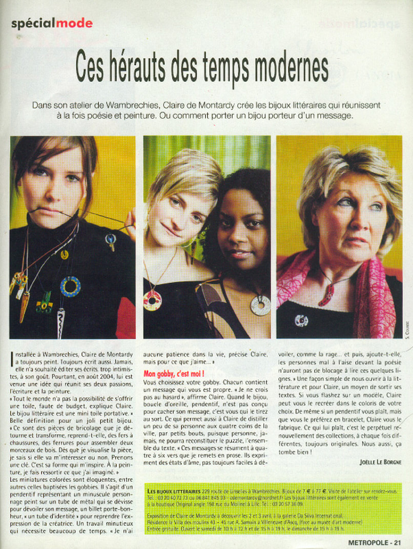 Claire de Montardy : premiers bijoux (2005)